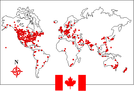CanadaInfo Correspondence Map