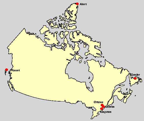 CSE sites in Canada